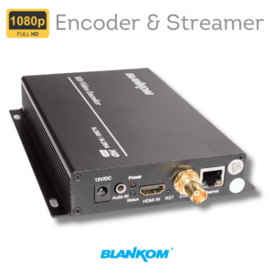 Analog CVBS (PAL & NTSC) and HDMI to IP Encoder & Streamer | ADE-264B 26 BLANKOM ADE-264B Analog encoder streamer