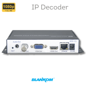 IP Decoder with Mosaic Viewer | HDD-264 37 BLANKOM HDD-264 IP Decoder and Mosaic Viewer