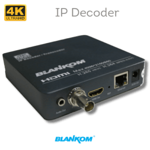 4K IP Decoder & Transcoder | HDD-276 33 BLANKOM HDD-276 IP Decoder and Transcoder