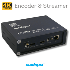 4K 60fps HDMI to IP Encoder & Streamer | HDE-276 32 BLANKOM HDE-276 Streamer Encoder Streaming