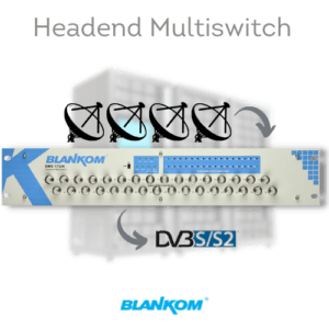 Multiswitch for DVB and IPTV Headend, 4 Satellites | BMS-1732 28 BLANKOM BMS-1732 Headend Multiswitch