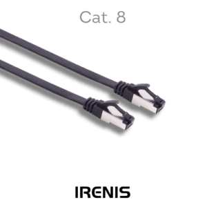 IRENIS Cat.8.1 FTP Patch Cord with Flat Cable | CAT8-3000 13 IRENIS Cat 8.1 Flat Ethernet Patch cord cable CAT8-3000