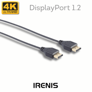 IRENIS DisplayPort 1.2 Cable, 4K, Thin and Flexible | DP12-2000 20 IRENIS DisplayPort 1.2 Cable DP12-2000