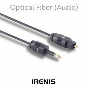 IRENIS Toslink-Plug to 3.5mm-Opti-Plug, Optical Fibre Audio Cable | FCA-2000 10 IRENIS Toslink Plug to 3.5mm Opti Plug Optical Fiber Audio Cable FCA-2000