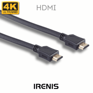 IRENIS HDMI Cable 4K, Nylon Braided | HDMI-4K-4000 26 IRENIS HDMI 4K Cable HDMI-4K-4000 black b
