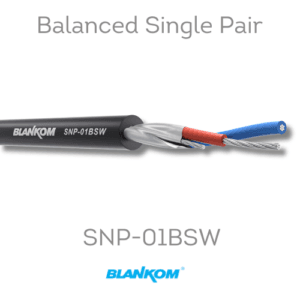 BLANKOM Balanced Single Pair Audio Installation, Microphone Cable | SNP-01BSW