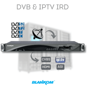 Low-Cost DVB and IPTV Receiver (IRD) | IRD-2000 4 BLANKOM IRD-2000 IRD Receiver Decoder pictogram