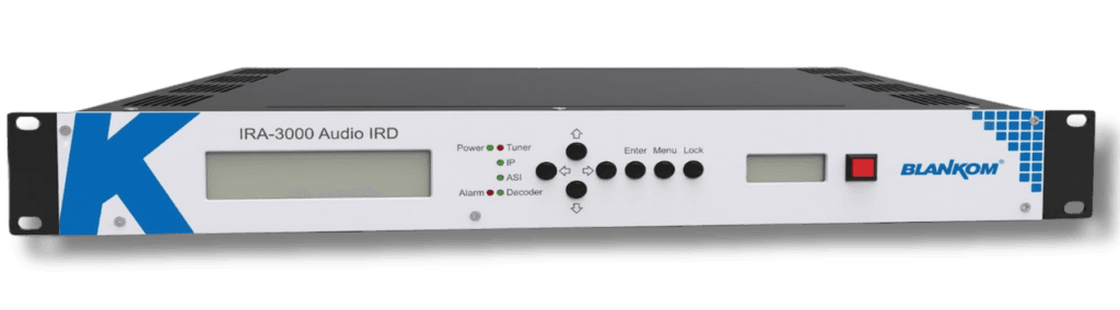 BLANKOM IRA-3000 Audio IRD Receiver Decoder front panel