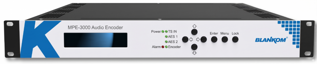 BLANKOM mPE-3000 Professional Audio Encoder front panel