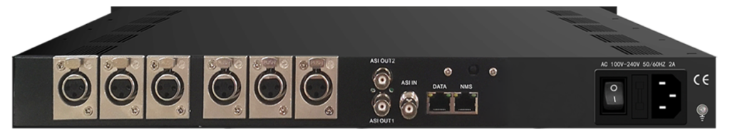 BLANKOM MPE-3000 Professional Audio Encoder rear panel