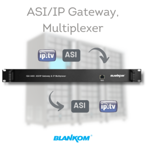 ASI to IP Gateway and Multiplexer (bidirectional) | IGA-4400 1 BLANKOM IGA-4400 Bidirectional ASI to IP Gateway and Multiplexer pictogram